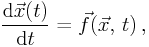 Differential equations of order 1