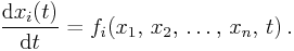 Differential equations of order 1