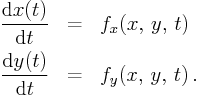 Differential equations of order 1